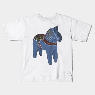 Sweden Dala Horse Dalecarlian Swedish Kids T-Shirt